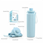 Silicone Collapsible Water Bottle (600ML)