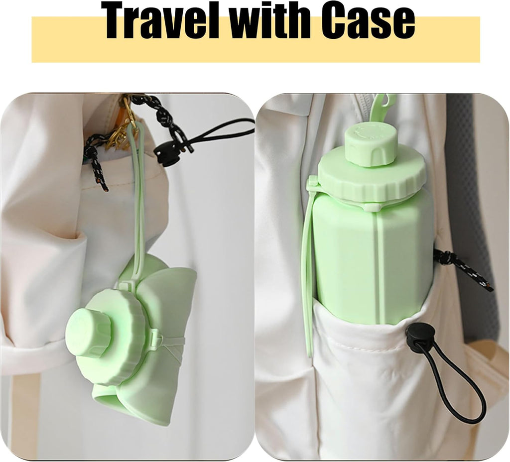 Silicone Collapsible Water Bottle (600ML)