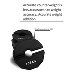 Durable Calibrated Rubber Gym Weight (250g)