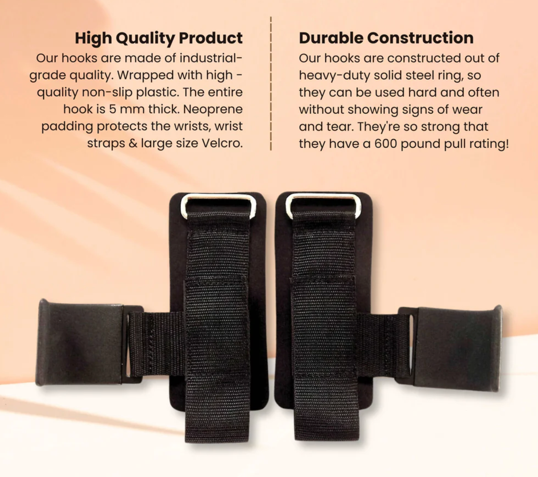 Adjustable Bodybuilding Wrist Hook Strap