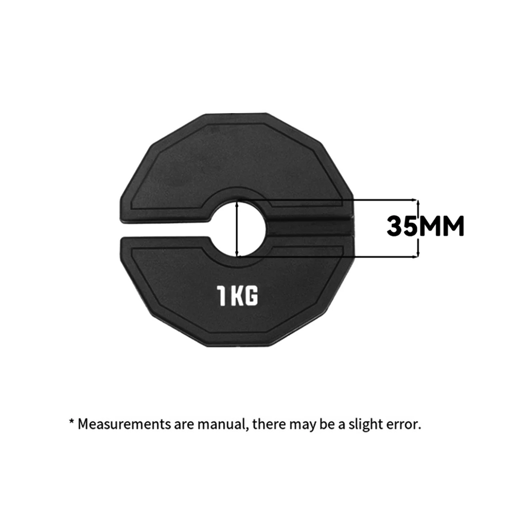 Durable Calibrated Rubber Gym Weight (250g)