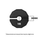 Durable Calibrated Rubber Gym Weight (250g)
