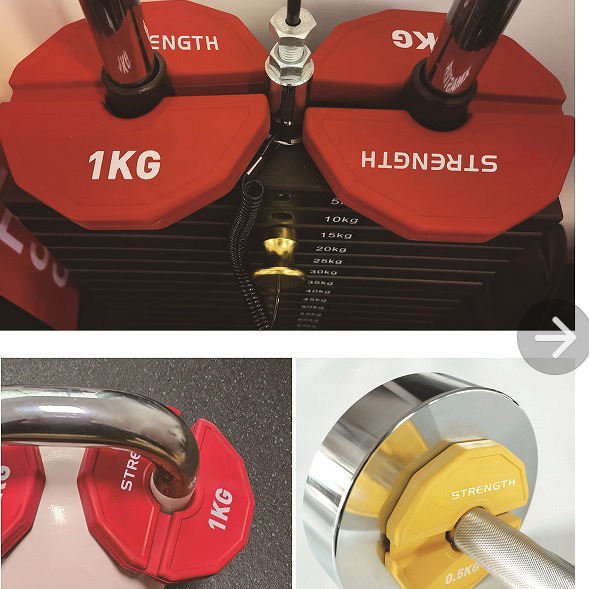 Durable Calibrated Rubber Gym Weight (250g)