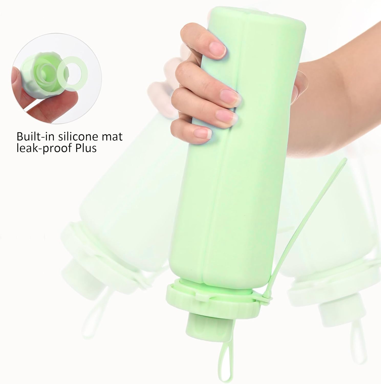 Silicone Collapsible Water Bottle (600ML)