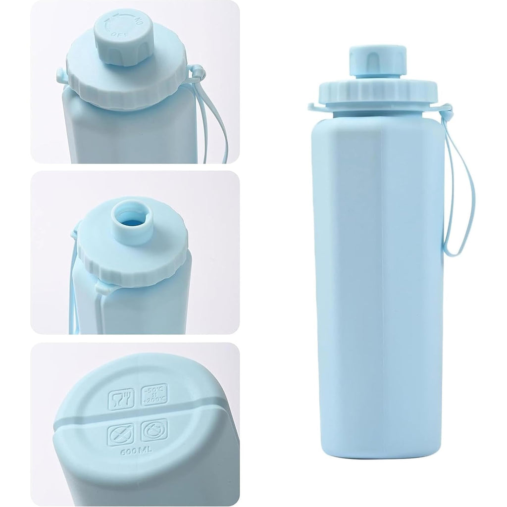 Silicone Collapsible Water Bottle (600ML)